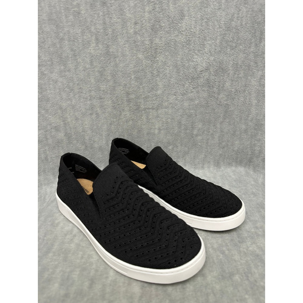 SONOMA‎ Black Knit Slip On Sneakers Athleisure Comfort Size 8.5M Ortholite